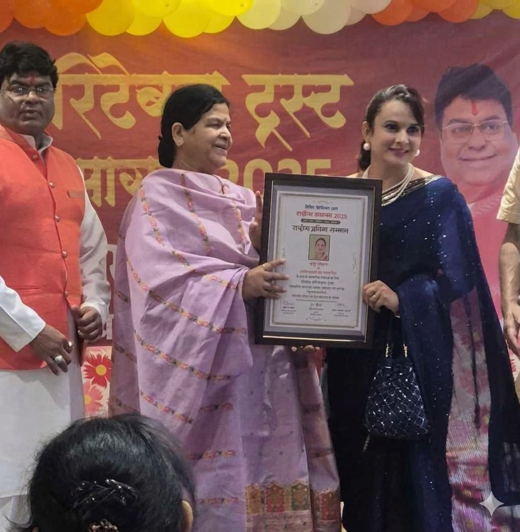 Stage honor and certificate moment